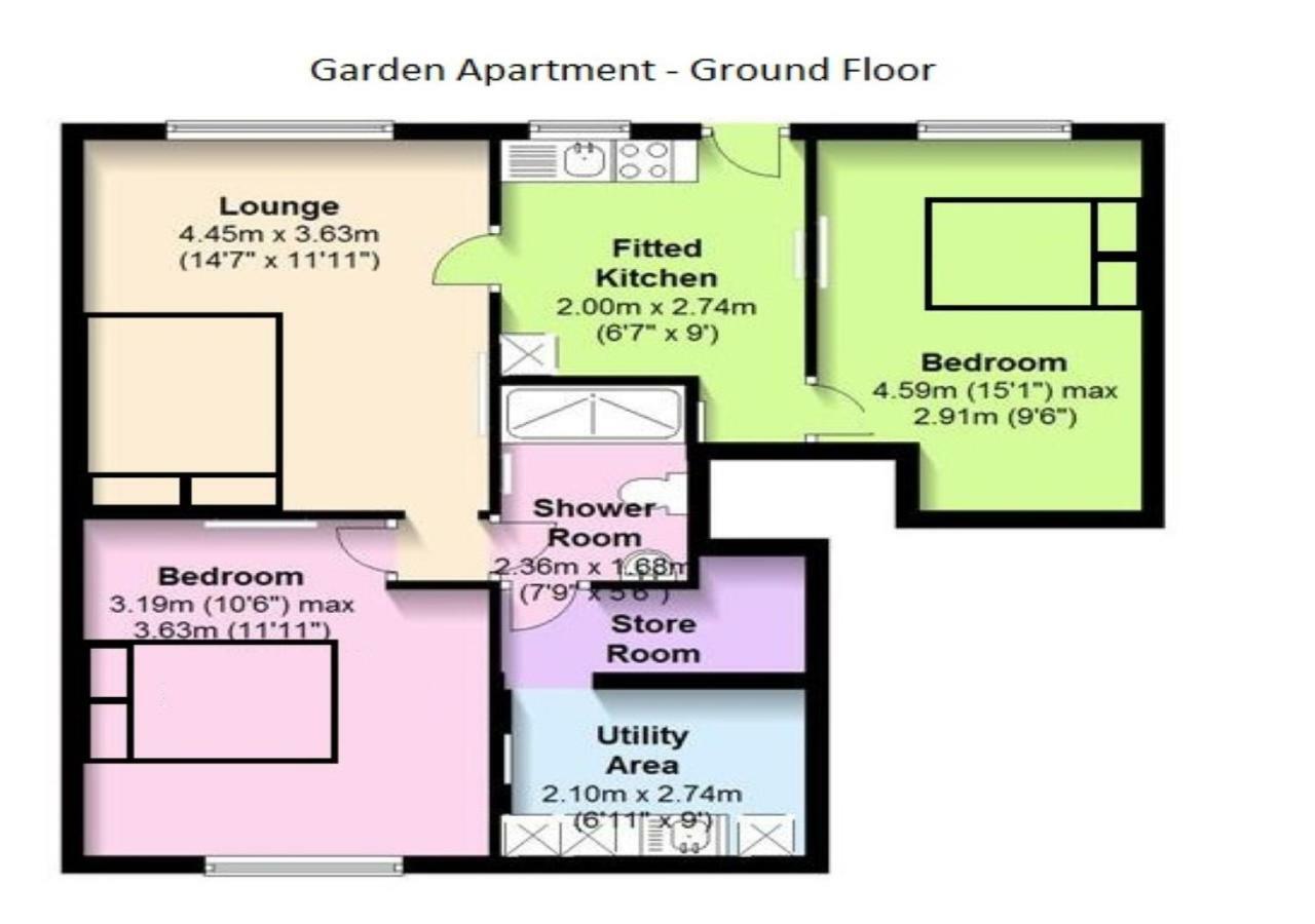 The Garden Apartment, Near Airport & City Manchester Exterior photo